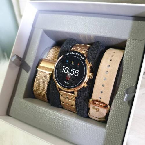 Jual Fossil Smartwatch Rose Gold Set 