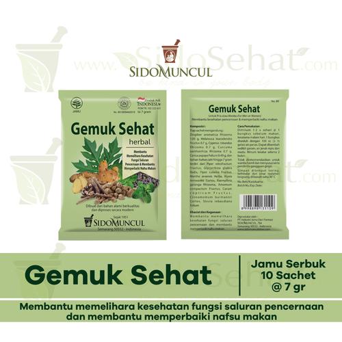 Gambar Jamu Gemuk Sehat Sidomuncul Memperbaiki Pencernaan dan Nafsu Makan dari SidoSehat Jakarta Selatan Tokopedia
