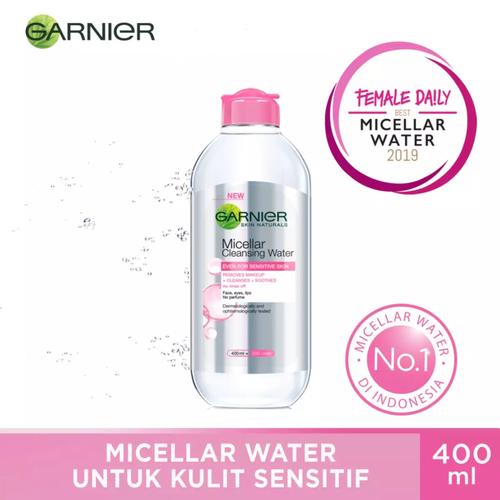 Foto Produk Garnier Micellar Water 400 ml Pink untuk kulit sensitif dari MC_ClemiraShop