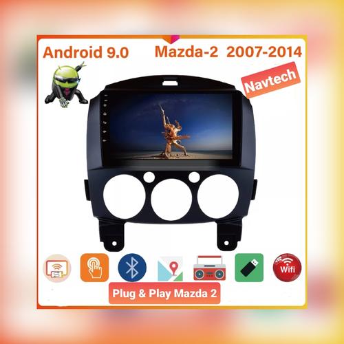 Foto Produk Head unit android 9 inch 2/16 Mazda 2 / Head unit mazda 2007-2014 - 2GB 32GB dari Navtech
