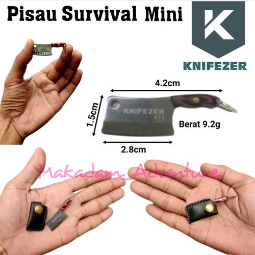 Foto Produk pisau mini survival gantungan kunci saku dari Makadam