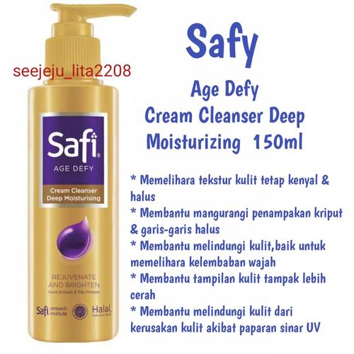 safi age defy cream cleanser deep moisturizer