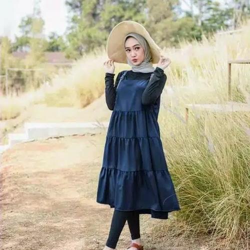 Foto Produk Baju tunik wanita murah ORIGINAL SF111 - NAVY dari athvelstore