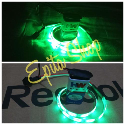 Jual Lampu LED Strip 3528 + Baterai + Tombol On/Off Lampu Portable