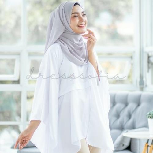 Foto Produk Victoria Tunic Kaftan Snow White dari sheenofficial