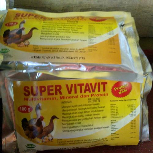 Jual Vitamin Bebek Petelur Paket 3 Pcs Super Vitavit 300 G Kab Kuningan K H Store Tokopedia