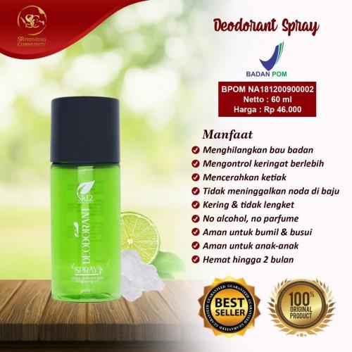 Jual deodorant spray herbal non alkohol bisa untuk umroh/haji Deo