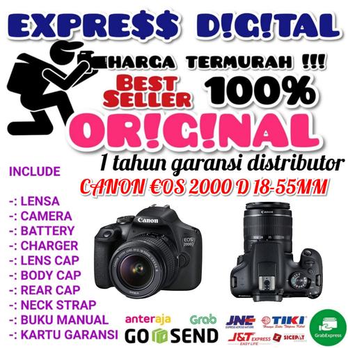 Foto Produk CANON EOS 2000D KIT 18-55MM III dari EXPRESS DIGITAL