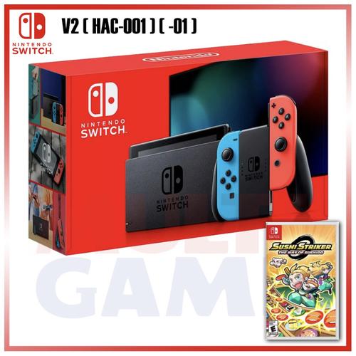Foto Produk New Nintendo Switch Neon Red/Blue (HAC-001)(-01) +Sushi Striker dari Multi Game Indonesia