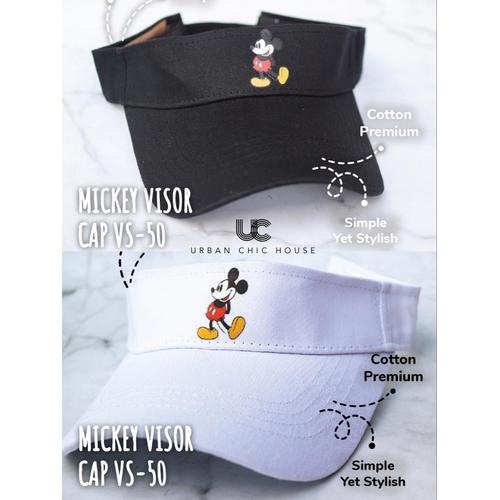 Jual Mickey visor cap VS-50 FreeSize 