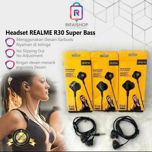 Jual HEADSET REALME 5 5i - HANDSFREE 