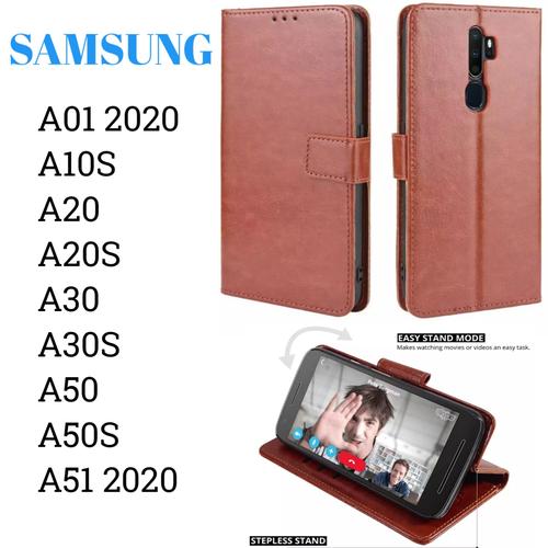 Foto Produk Flip Walet A01 A20S A51 Samsung Sarung Kulit Leather Case Cover Stand dari Indo Smart Acc