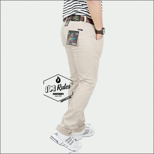 Foto Produk CELANA PANJANG PRIA - CELANA CINO - CELANA PRIA TERBARU MERK IM RULES - Cream, 30 dari RF fika Olshop