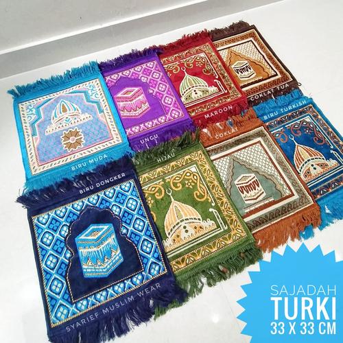 Foto Produk Sajadah Turki Kecil (33 x 33 cm) | Oleh-oleh Haji/Umrah dari Syarief Muslim Wear