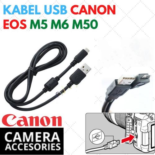 Foto Produk Kabel Data Micro USB Kamera Canon EOS M5 M6 M50 G5 G9X SX740 dari Inti Jaya Online