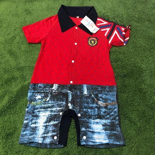 New Jumper Kerah Red and Jeans usia 