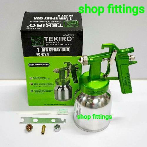 Foto Produk TEKIRO PC 472 B Paint Spray Gun HVLP Alat Semprotan Cat Tabung Bawah dari shop fittings