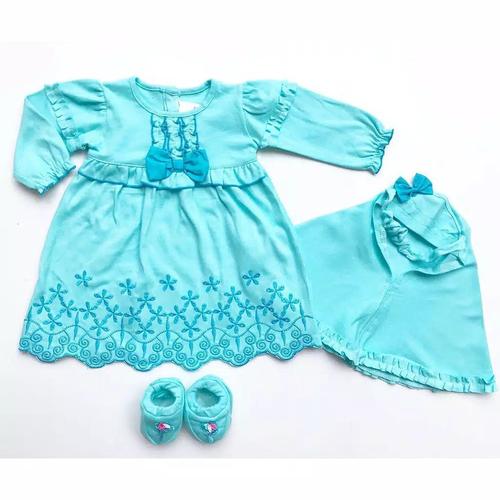 Foto Produk Annisa Gamis Type B / Gamis Bayi Murah / Baju Muslim Bayi Perempuan dari kat.babyclothing