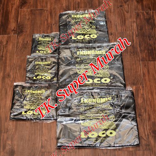 Foto Produk Kantong plastik kresek hitam uk.28 merk Loco ekonomis dari Plastik super murah