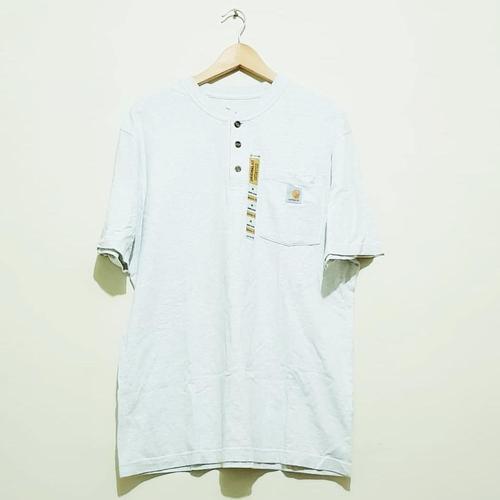 Jual Kaos Henley Carhartt - Ash Grey 