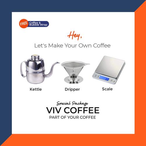 Foto Produk Coffee Maker V60 Pour Over Set / Paket Alat Kopi Murah dari VIV Coffee
