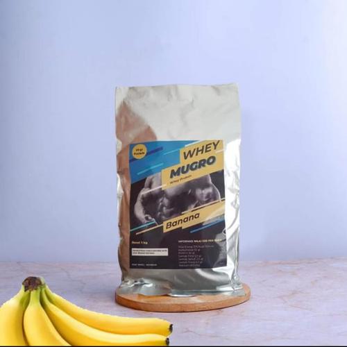 Foto Produk WHEY PROTEIN SUSU RASA BANANA 1KG MUGRO dari F one shop