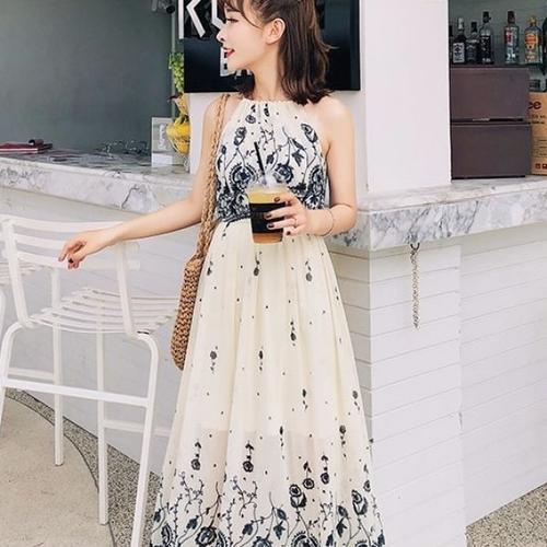 Premium Maxi Long Dress Import Yellow 