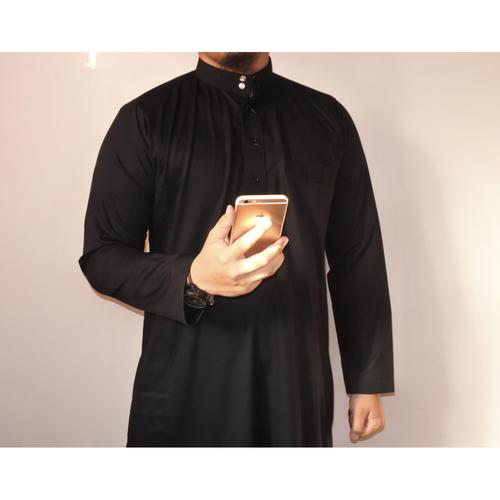 Foto Produk Gamis pria jubah pria premium polos kancing ( haramain ) - Putih, XL dari Ashafa Moslem Al Hakim