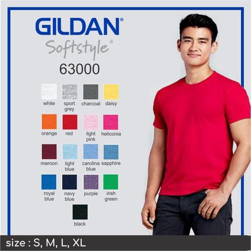 Foto Produk Kaos Polos GILDAN softstyle 63000 - light pink dari Indonesia ku