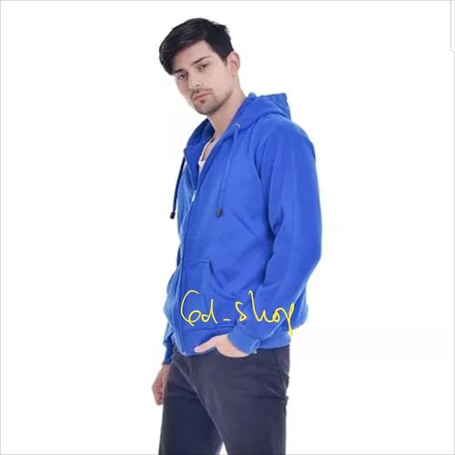 Foto Produk Jaket Hoodie Zipper Man - Royal (Size XL) dari GD.SHOP