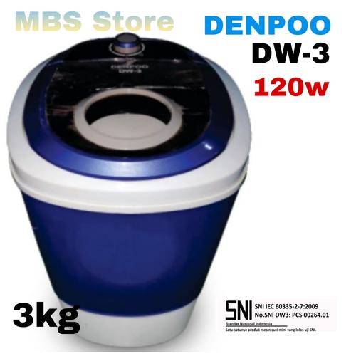 Foto Produk Mesin cuci Portable Denpoo Mini DW 3 ( 3kg ) - Biru dari MBS Online Store