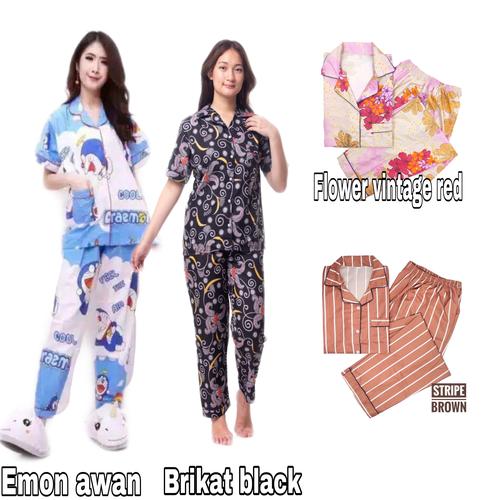 Foto Produk piyama dewasa baju tidur pekaian celana panjang dari Fashionliu