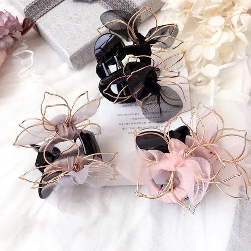 Foto Produk Jepit rambut besar korea wanita jepitan bunga cylinder fairy hair claw dari Wishpedia
