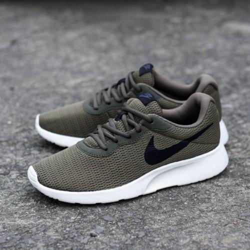 olive green nike tanjun