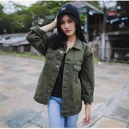 jaket denim army