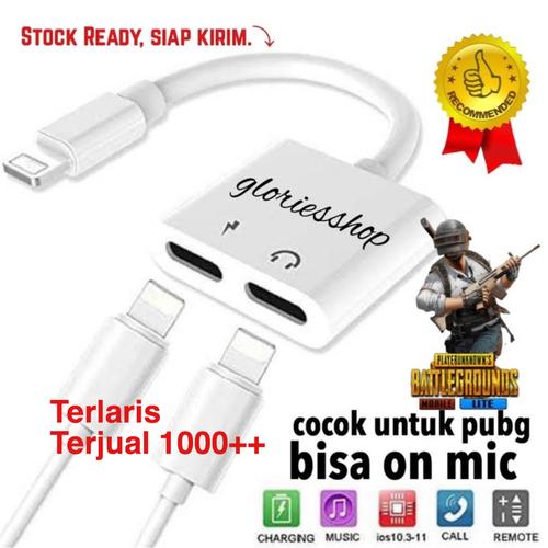 Foto Produk DUAL CONNECTOR CONVERTER LIGHTNING AND AUDIO FOR IPHONE 7, 8 dan X ! dari Gloriesshop 29