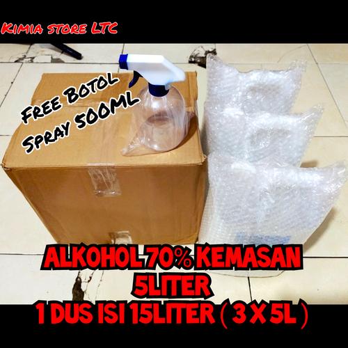 Foto Produk Alkohol 70% 1 Dus ( 15 Liter ) dari Kimia Store..!