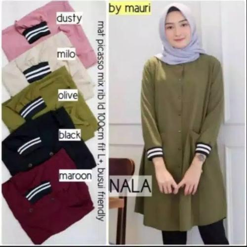 Foto Produk BAJU ATASAN WANITA/REMAJA MUSLIM BARU TERMURAH NALA TUNIK dari diesa store