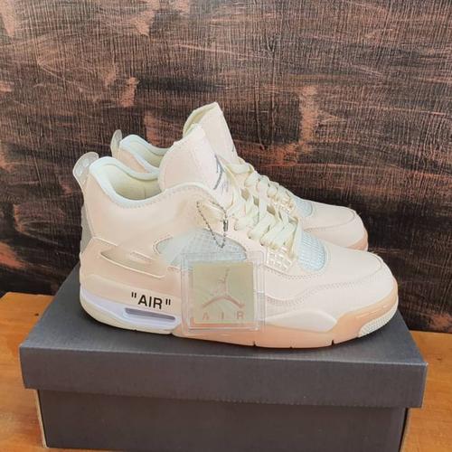 Jual Sepatu nike air jordan 4 offwhite premium original / sepatu off white  - Jakarta Selatan - Keen sneakers | Tokopedia