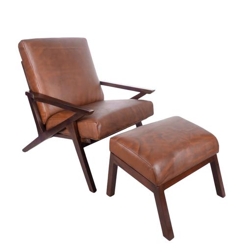 Jual Elmo: set lounge chair + stool dengan bahan kulit asli - Kota ... - Ropa Kulitka Leapers Lounge Chair