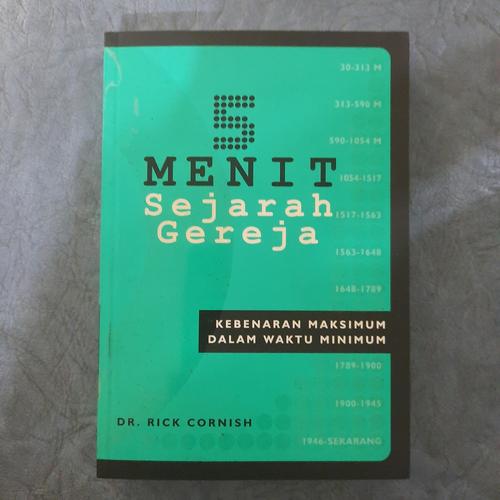 Foto Produk 5 Menit Sejarah Gereja - DR.Rick Cornish dari CV Pionir Jaya