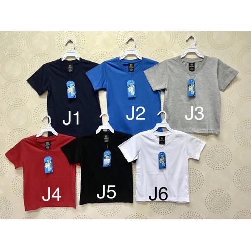 Foto Produk Kaus/Kaos/Tshirt Oblong Polos Santai Bahan Adem Anak Laki/Perempuan(J) dari Daily Style89