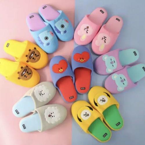 Jual Sandal BTS BT21 K-Pop Korea 