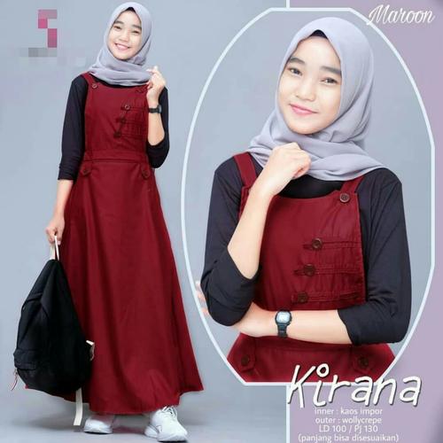 Foto Produk baju gamis anak usia 12-14 kirana overall dari KHADIJAH HIJAB STORE