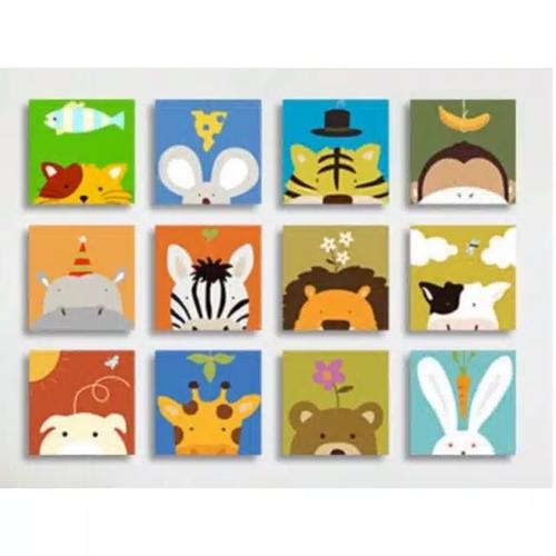 Foto Produk Children canvas painting - coloring by number - prakarya anak kanvas dari Thaya Store