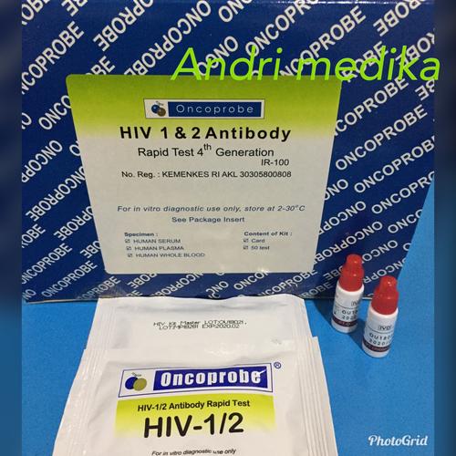 Jual HIV Oncoprof Generasi 4 isi 50 Tes card Isi 25 Tes Jakarta
