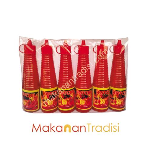 Foto Produk 6 Botol Saos Sambal Hot Chil 140 ml dari Makanan Tradisi Id