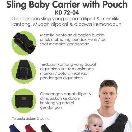 Jual Gendongan samping bayi sling baby carrier with pouch Kiddy