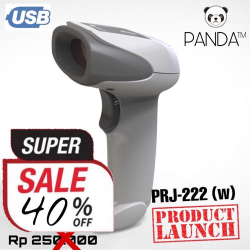 Foto Produk Barcode Scanner Laser Tangan 1D PANDA PRJ-222 (w) USB best for JNE-JNT dari PANDA RETAIL SOLUTIONS