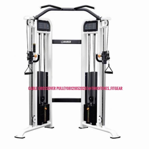 Jual Dual Pulley Cable Crossover Short Machine Adjustable Dual Fitness